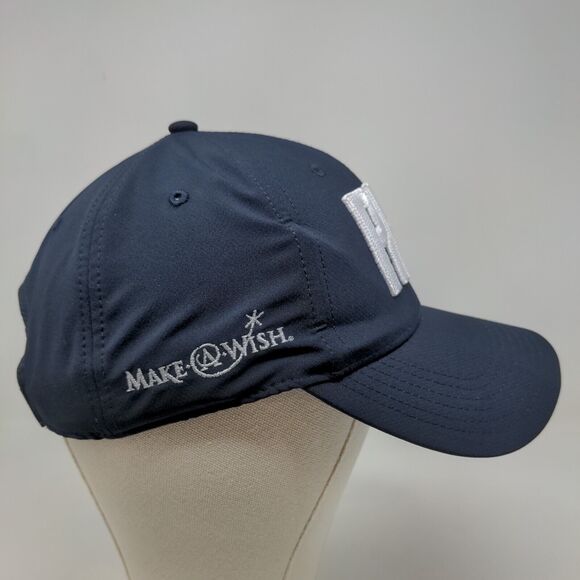 Ahead Men's Strapback Hat Blue Adjustable RHO Wealth Advisors Embroidered Logo - Picture 5 of 10
